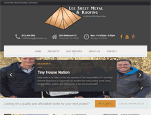 Tablet Screenshot of lsmroofing.com
